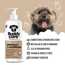 Buddycare 2in1 Shampoo & Conditioner - Coconut - 500ml / 16.9 Fl Oz