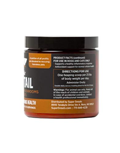 Super Snouts Turkey Tail Immune Powder for Dogs, 75 Grams