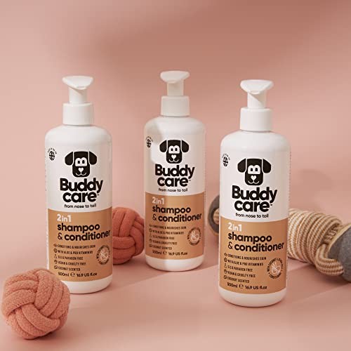 Buddycare 2in1 Shampoo & Conditioner - Coconut - 500ml / 16.9 Fl Oz