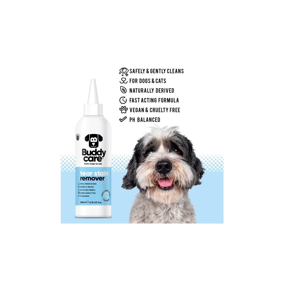 BuddyCare Eliminador de Manchas Lagrimales en Liquido para Perros