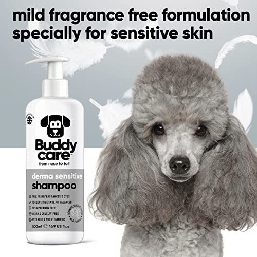 Buddycare Dog Shampoo - Derma Sensitive - 500ml / 16.9 Fl Oz