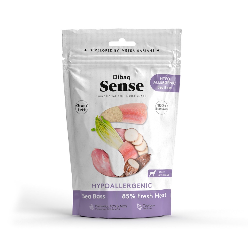 Dibaq Sense Snack Semihumedo-  Hypoallergenic Lubina