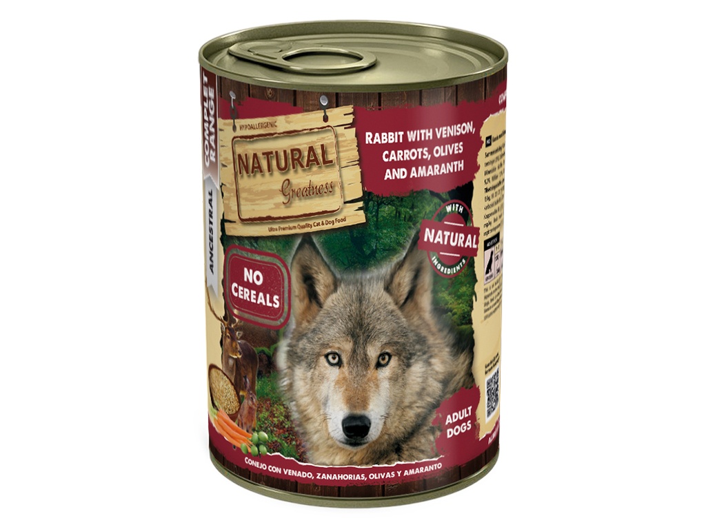 Lata Conejo con Venado Natural Greatness - 400g