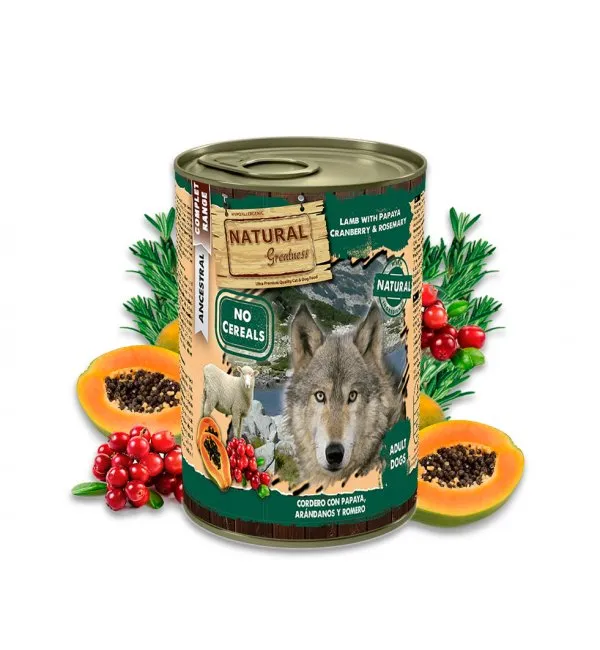 [NGD40002] Lata Cordero con Papaya Natural Greatness - 400g