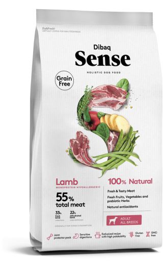 Dibaq Sense Hipoalergénico Grain Free Cordero Adulto -  2kg