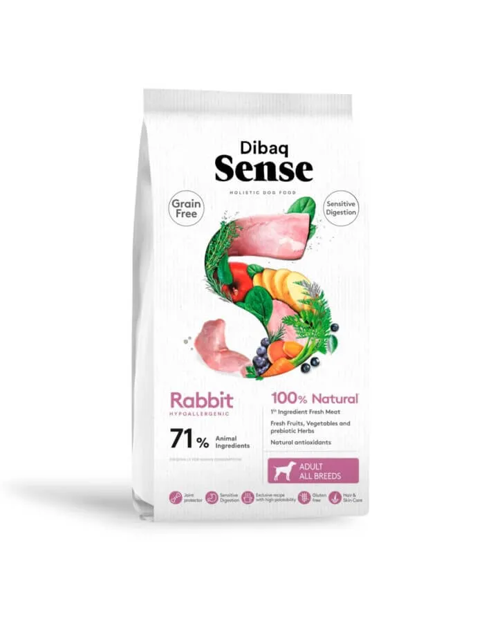 Dibaq Sense Pienso de Conejo para Perros con Digestiones Sensibles -  10kg