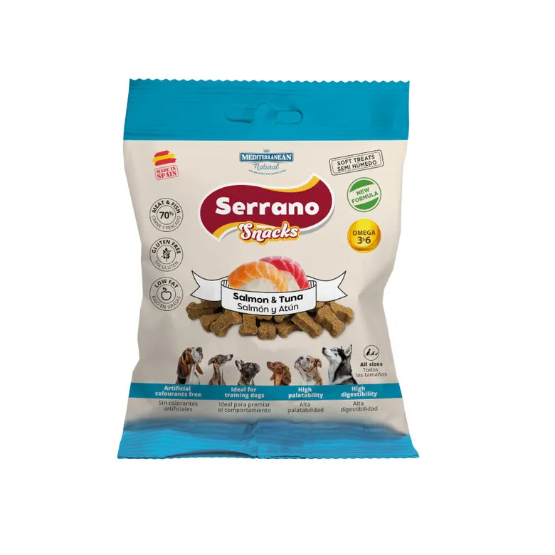 [68172-25] Snacks Serrano Salmon y Atún -85g