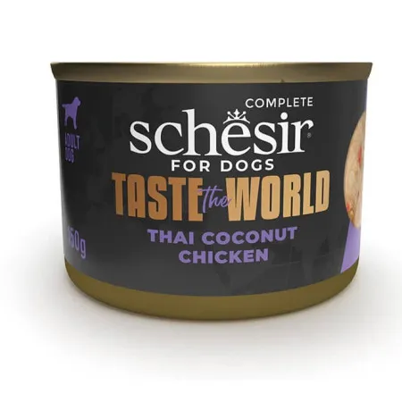 [Y9DNO084] Pollo con Coco Thai - Schesir Taste Of The World Lata para perros