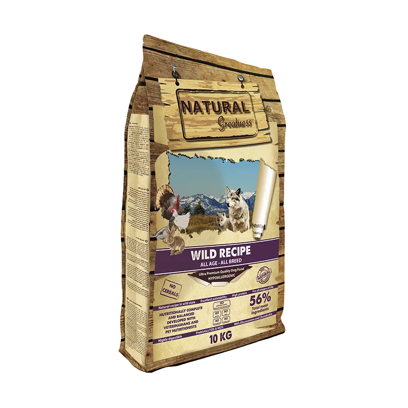 Pienso Natural Greatness Receta Salvaje - 10kg