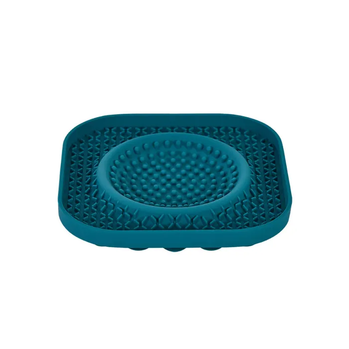[060320204] Licki Mat Freedog Azul- Smooth Mat Bowl Azul