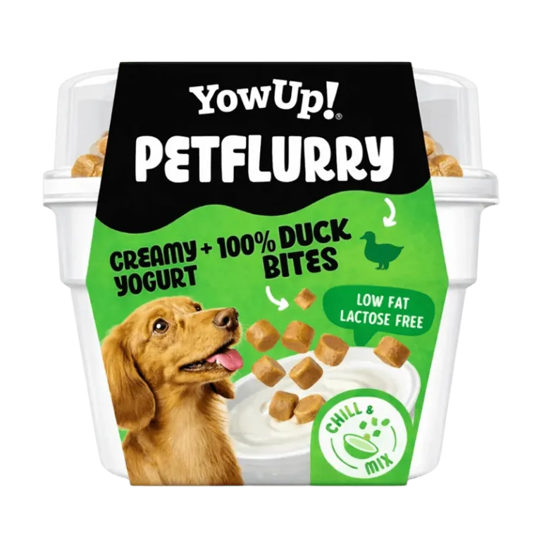 YowUp Petflurry Yogur con Toppings de Pato Snack para Perros