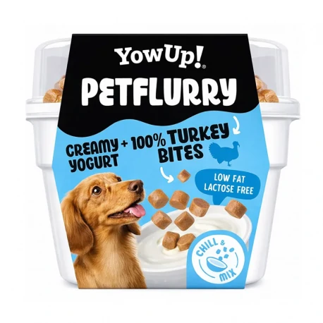 YowUp Petflurry Yogur con Toppings de Pavo Snack para Perros