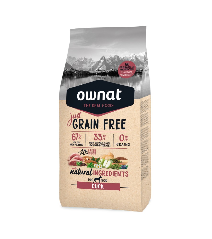 Ownat Just Grain Free - Pato - 14kg