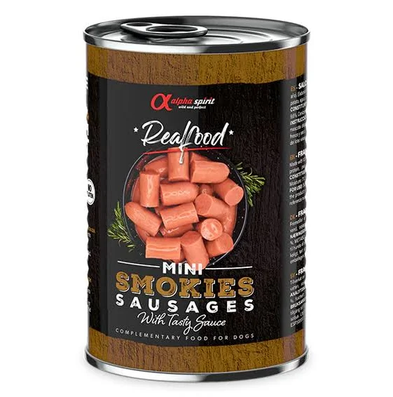 Alpha Spirit Real Food Mini Salchichas Smookies  -  400 Gr
