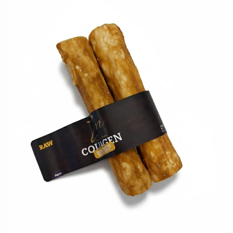 Palito de colágeno para masticar con pollo para perro 12,5 cm - 2uds
