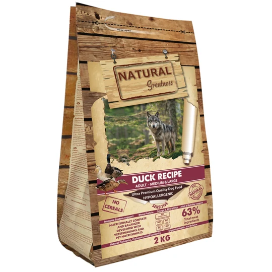 Natural Greatness - Receta Pato Hipoalergénico - 2kg