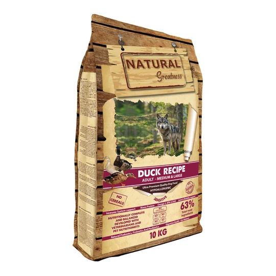 Natural Greatness - Receta de Pato Hipoalergénico - 10kg