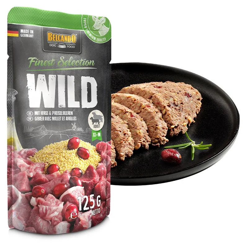 Pouch Belcando Venado con Arándanos para Perros - 125gr