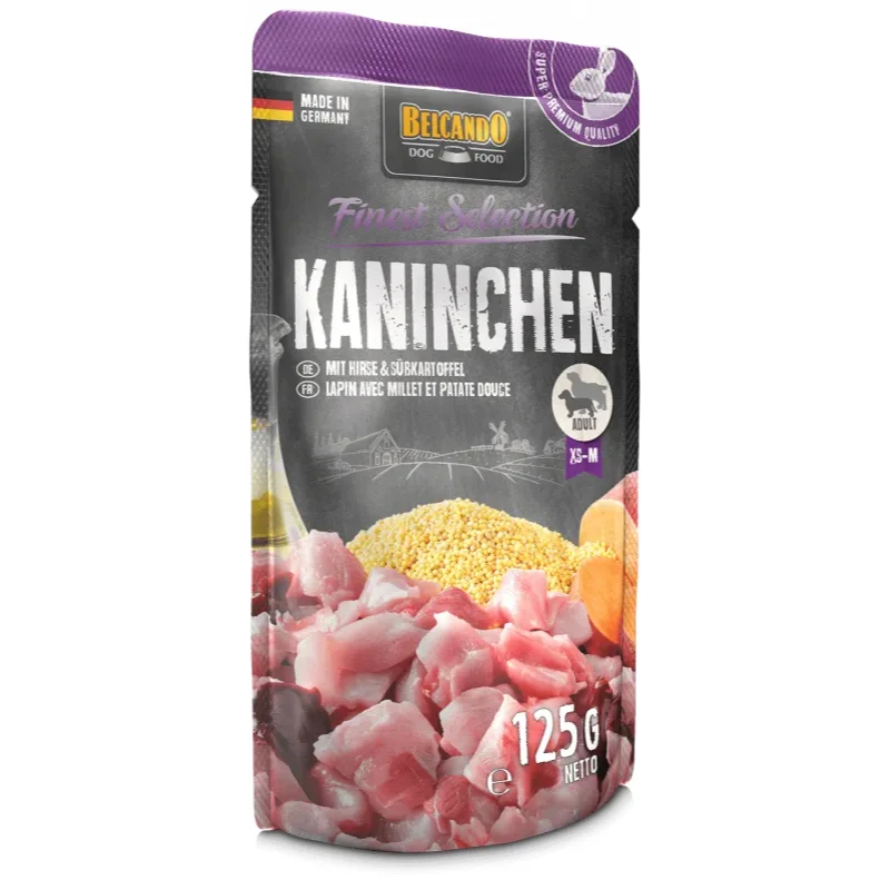 Pouch Conejo con Mijo y Boniato -125gr