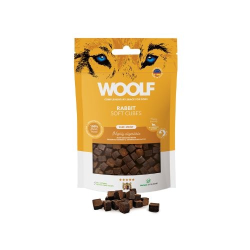 Woolf Cubes – Snack Semihúmedo de Conejo