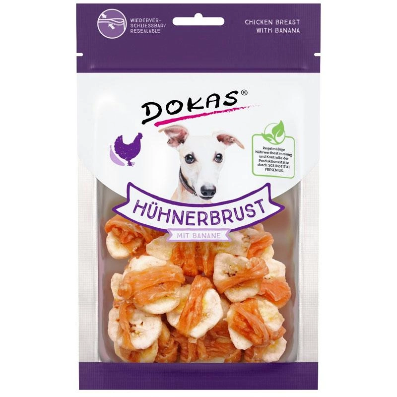 Dokas - Pechuga de Pollo con Plátano - 70g