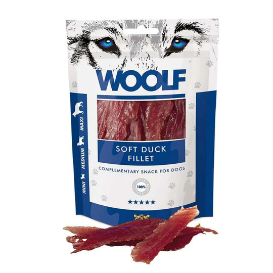 [WO1021C] Woolf Soft Duck Fillet Dog Treat 100G
