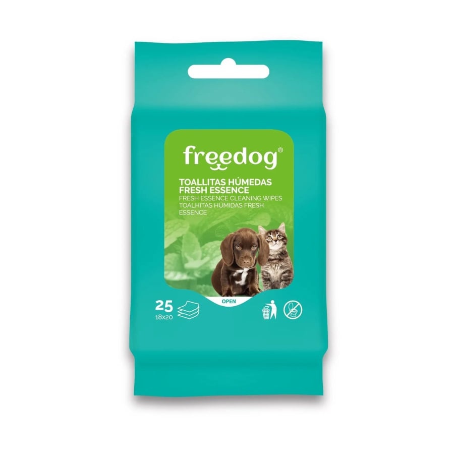 [FD090010213] Toallitas higiénicas Aloe Vera - Freedog Pocket 25ud