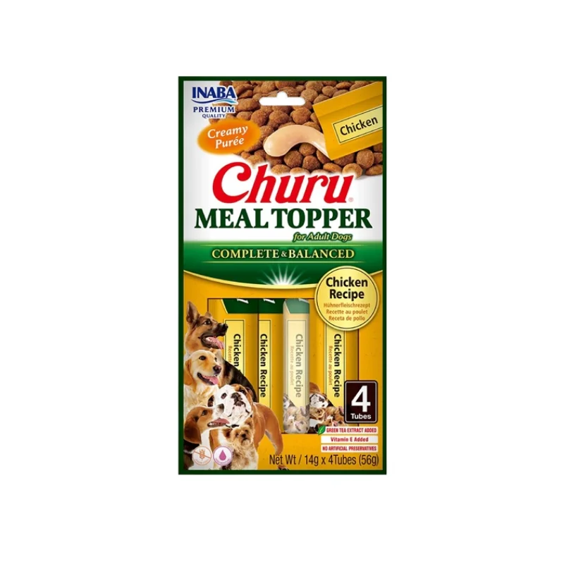 Churu Meal Topper de Pollo con calabaza para perros - 4x14g