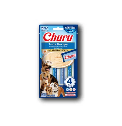 [IND606] Churu Receta Atún para Perros - x4 tubos -14g