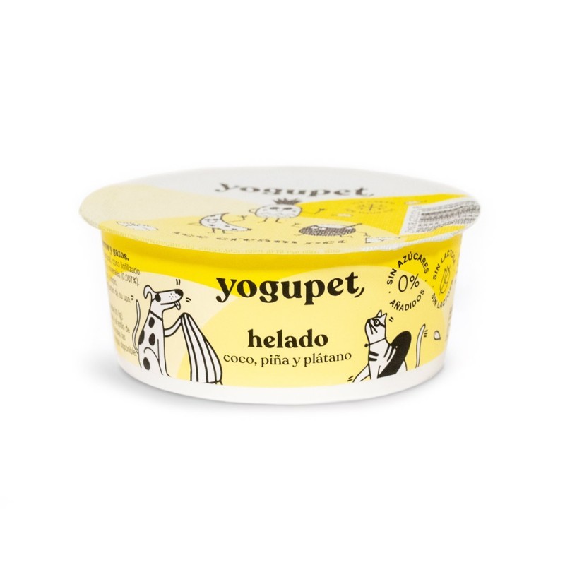[YI3M3601] Helado Yogupet - Coco,Piña y Plátano