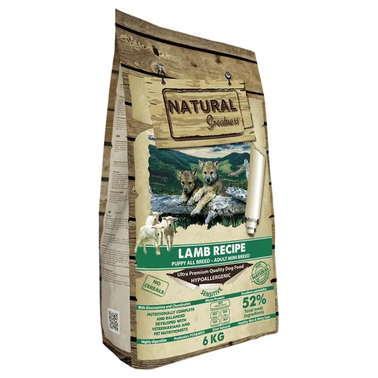 Natural Greatness Receta de Cordero - Starter Puppy - Adult Mini