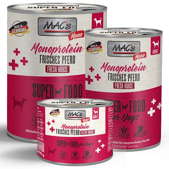 Mac´s – Lata Monoproteica Sensitive Caballo 400g