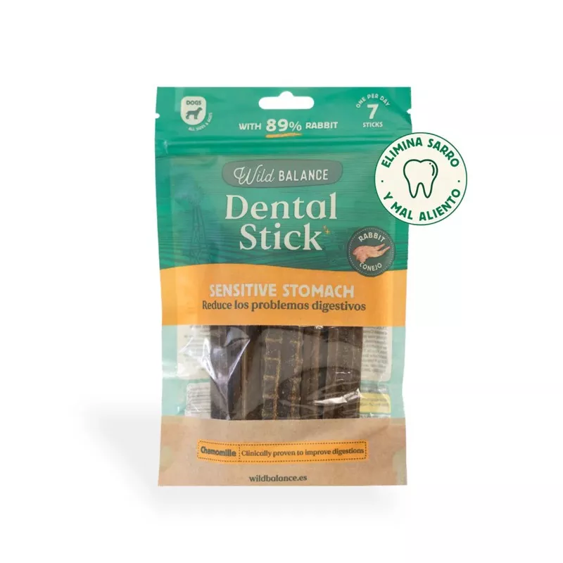 Sticks Dentales de Conejo, Camomila y Salvia - Estómagos Sensibles - 100g