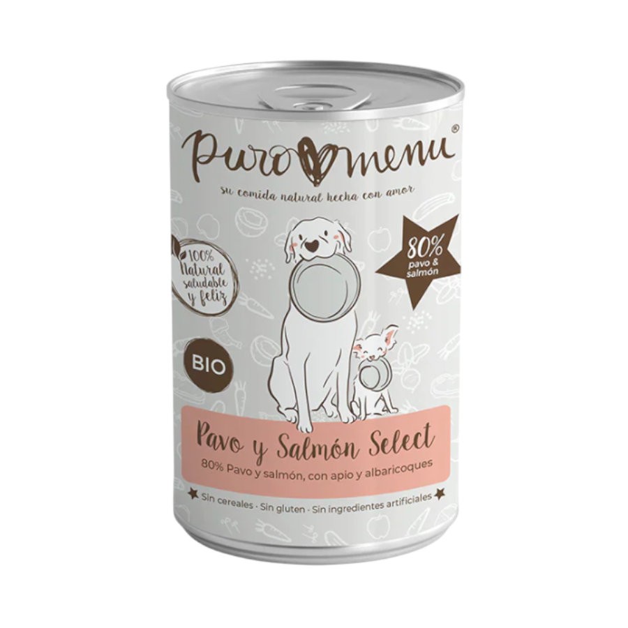 Puromenú Lata Bio Pavo y Salmón Select