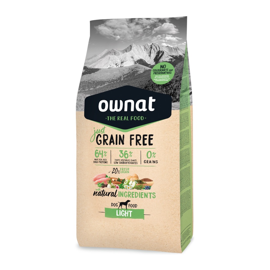 [016613] Ownat Just Grain Free Light - 14kg