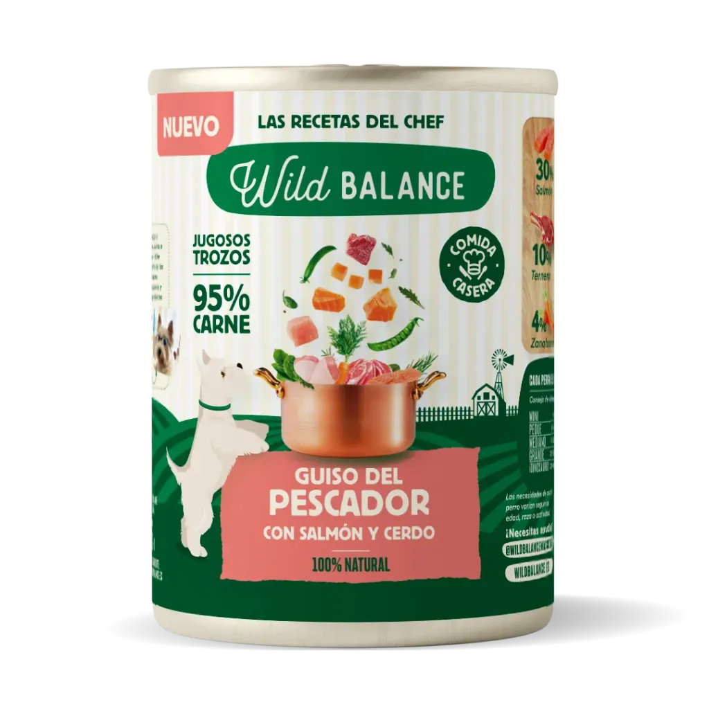 [WBLMPGP40] Lata Guiso del Pescador con Salmón y Cerdo- Wild Balance