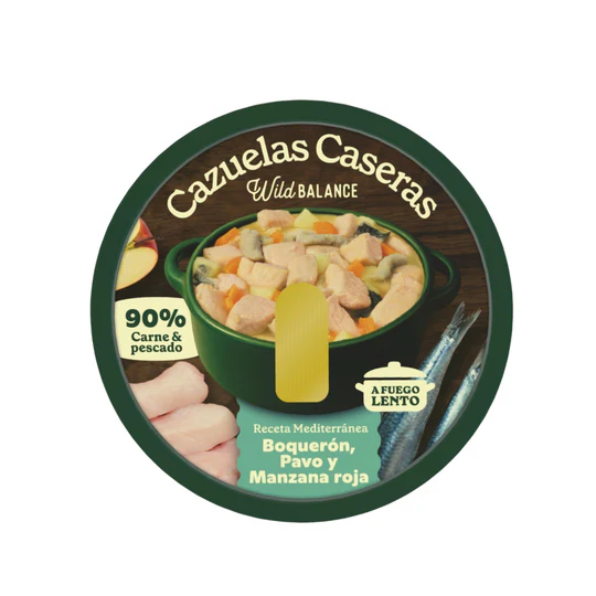 [WBCCBPM28] Cazuela Casera de Boquerón, Pavo y Manzana - Wild Balance