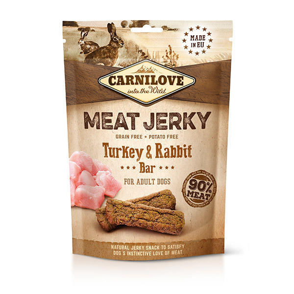 Carnilove Meat Jerky – Filetes de Pavo y Conejo
